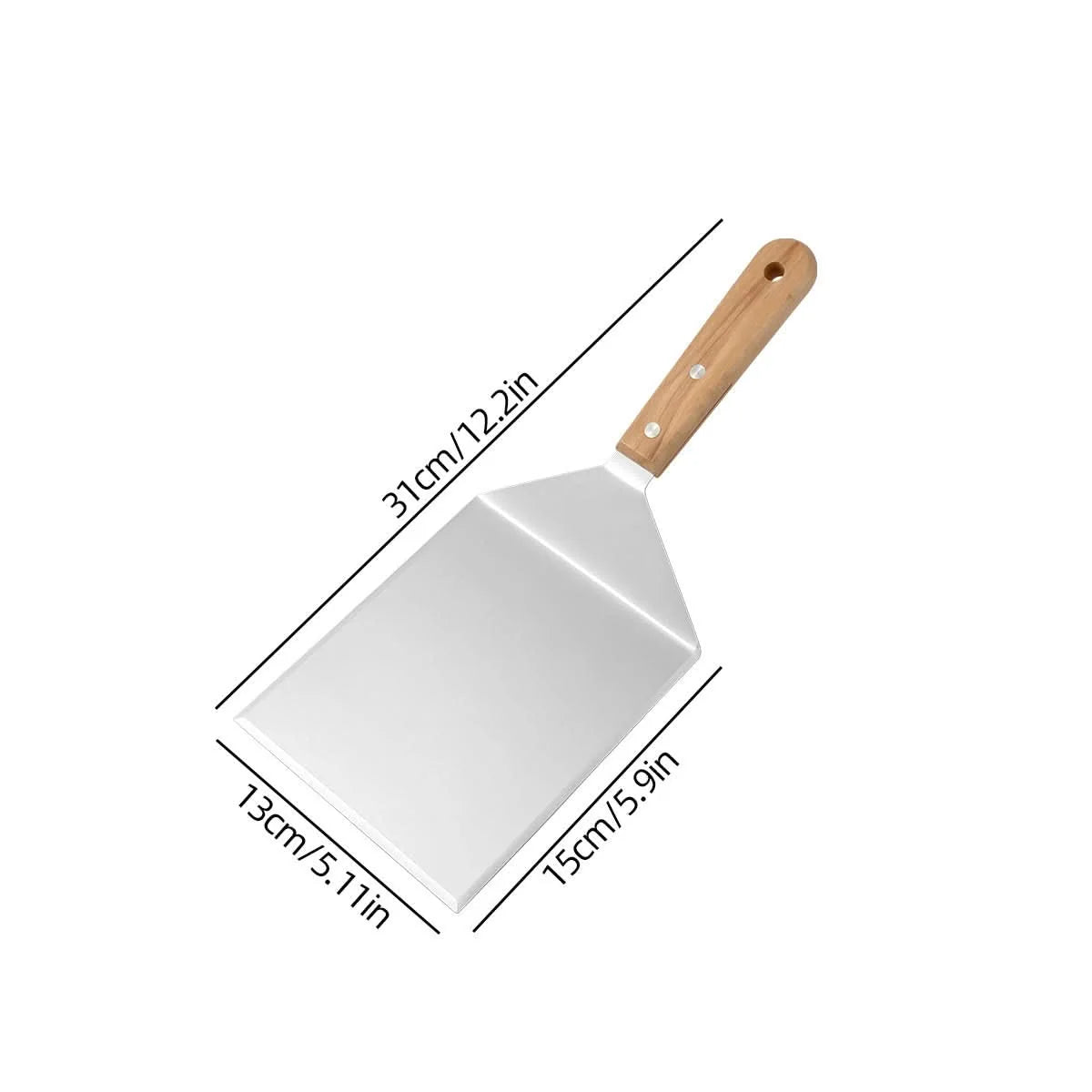 Barbecue Spatula Stainless Steel Ergonomic Handle