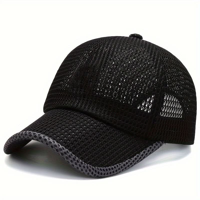 Baseball Cap Breathable Mesh Adjustable Curved Brim
