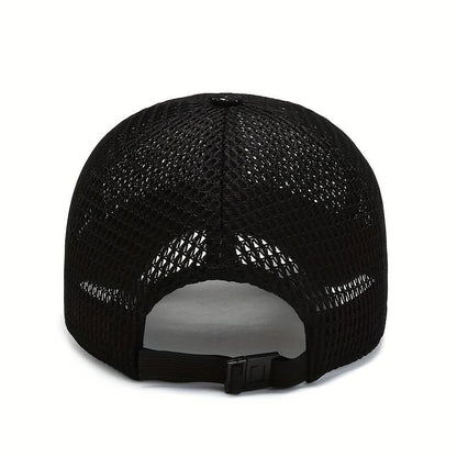Baseball Cap Breathable Mesh Adjustable Curved Brim