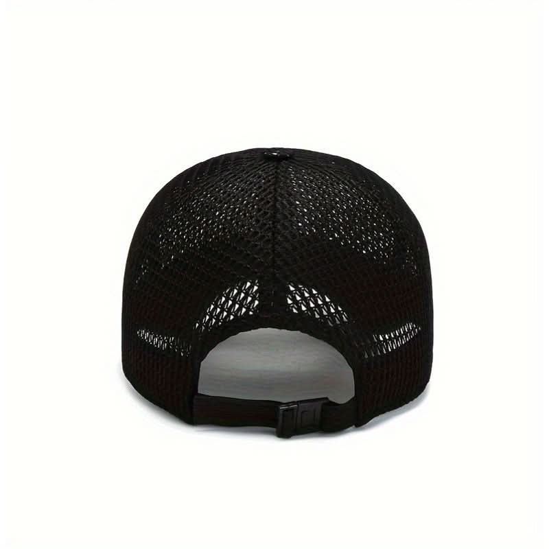 Baseball Cap Breathable Mesh Adjustable Curved Brim