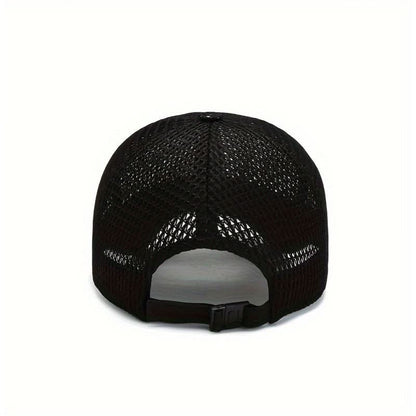 Baseball Cap Breathable Mesh Adjustable Curved Brim