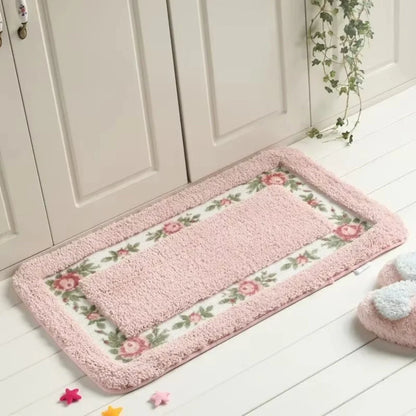 Bath Mat Absorbent Quick-Dry Microfiber Non-Slip