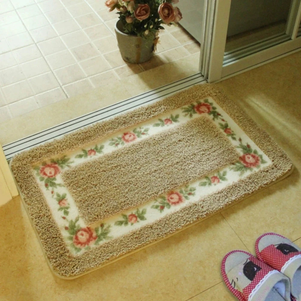 Bath Mat Absorbent Quick-Dry Microfiber Non-Slip