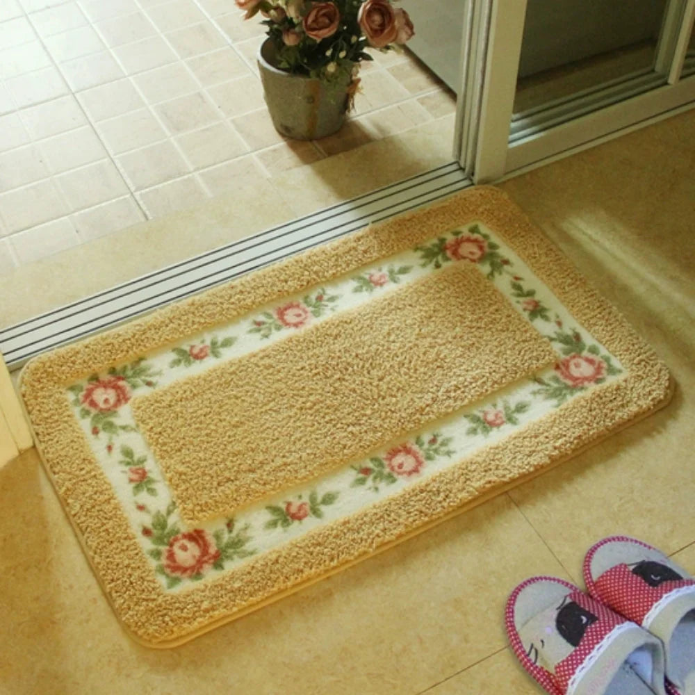 Bath Mat Absorbent Quick-Dry Microfiber Non-Slip