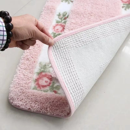 Bath Mat Absorbent Quick-Dry Microfiber Non-Slip