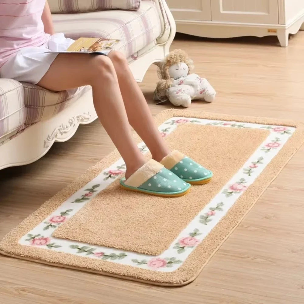 Bath Mat Absorbent Quick-Dry Microfiber Non-Slip
