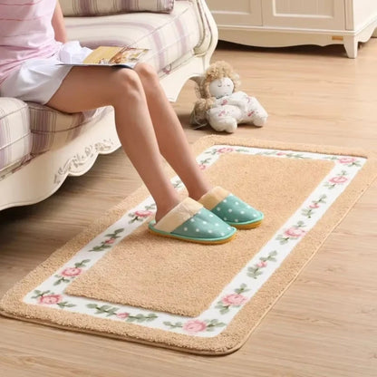 Bath Mat Absorbent Quick-Dry Microfiber Non-Slip