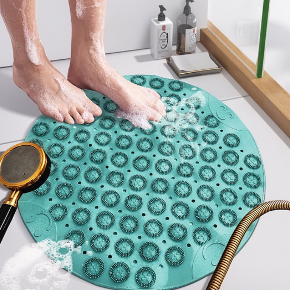 Bath Mat Antimicrobial PVC Non-Slip Suction Cups