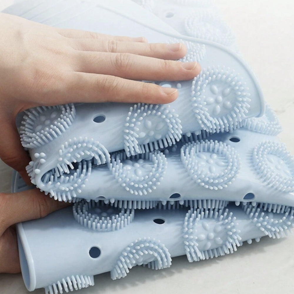 Bath Mat Antimicrobial PVC Non-Slip Suction Cups
