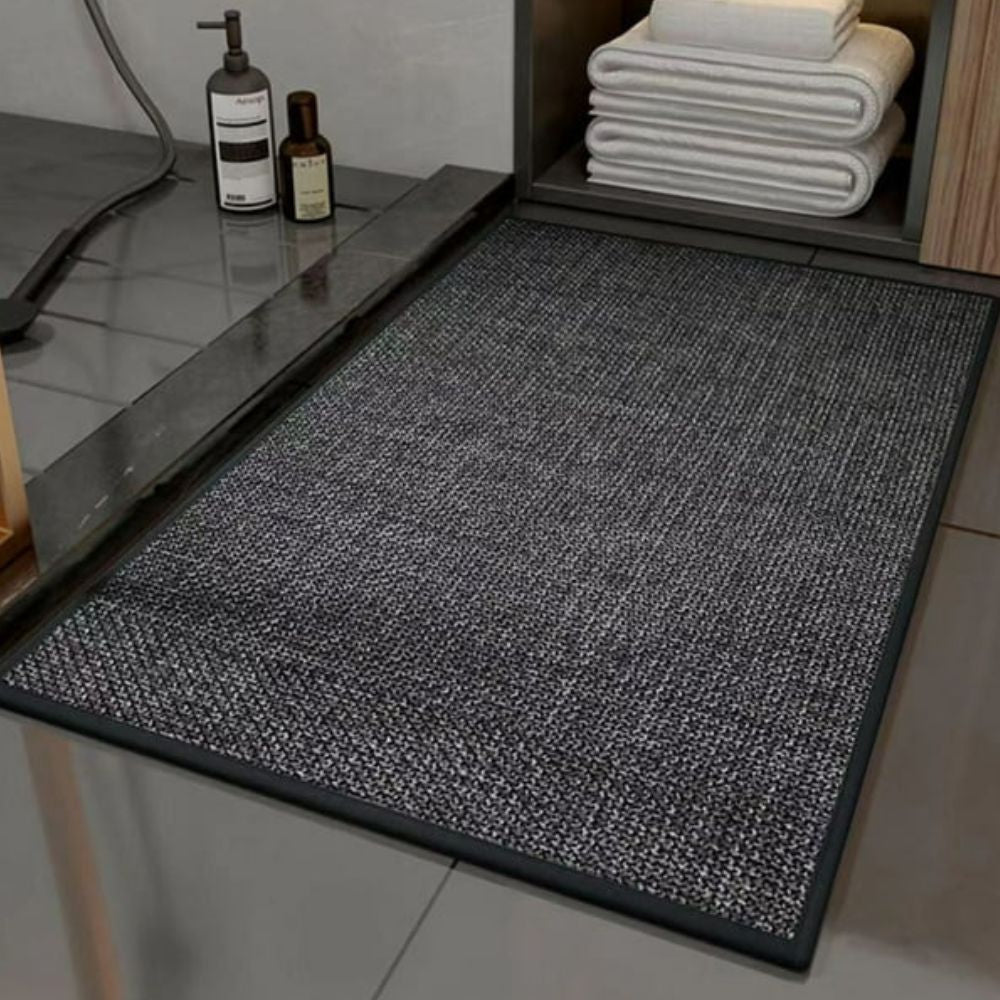 Bath Mat Braided Plush Non-Slip Fast Drying