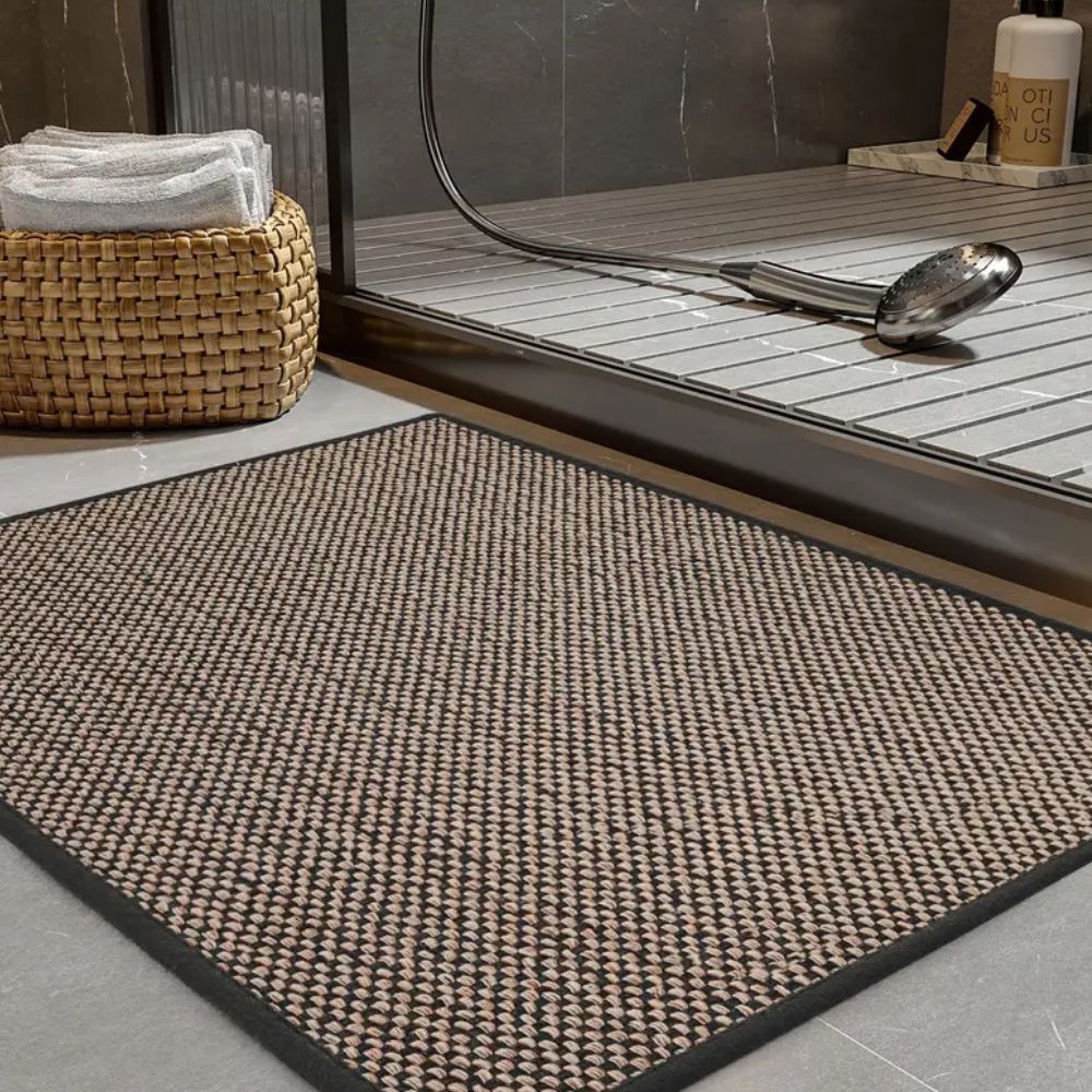 Bath Mat Braided Plush Non-Slip Fast Drying