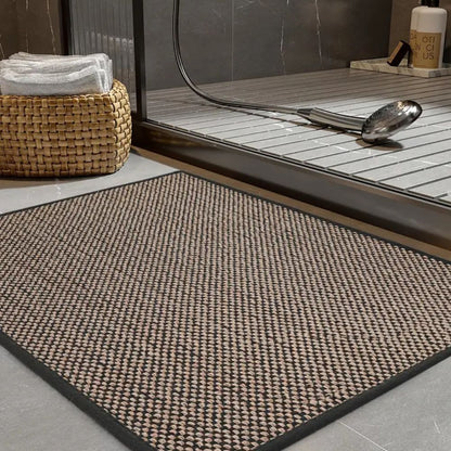 Bath Mat Braided Plush Non-Slip Fast Drying