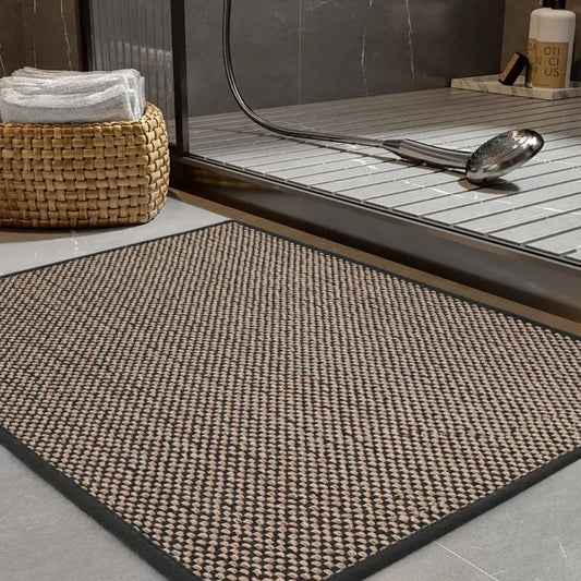 Bath Mat Braided Plush Non-Slip Fast Drying