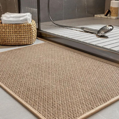 Bath Mat Braided Plush Non-Slip Fast Drying