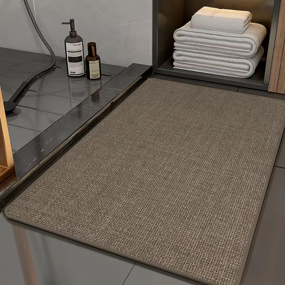Bath Mat Braided Plush Non-Slip Fast Drying