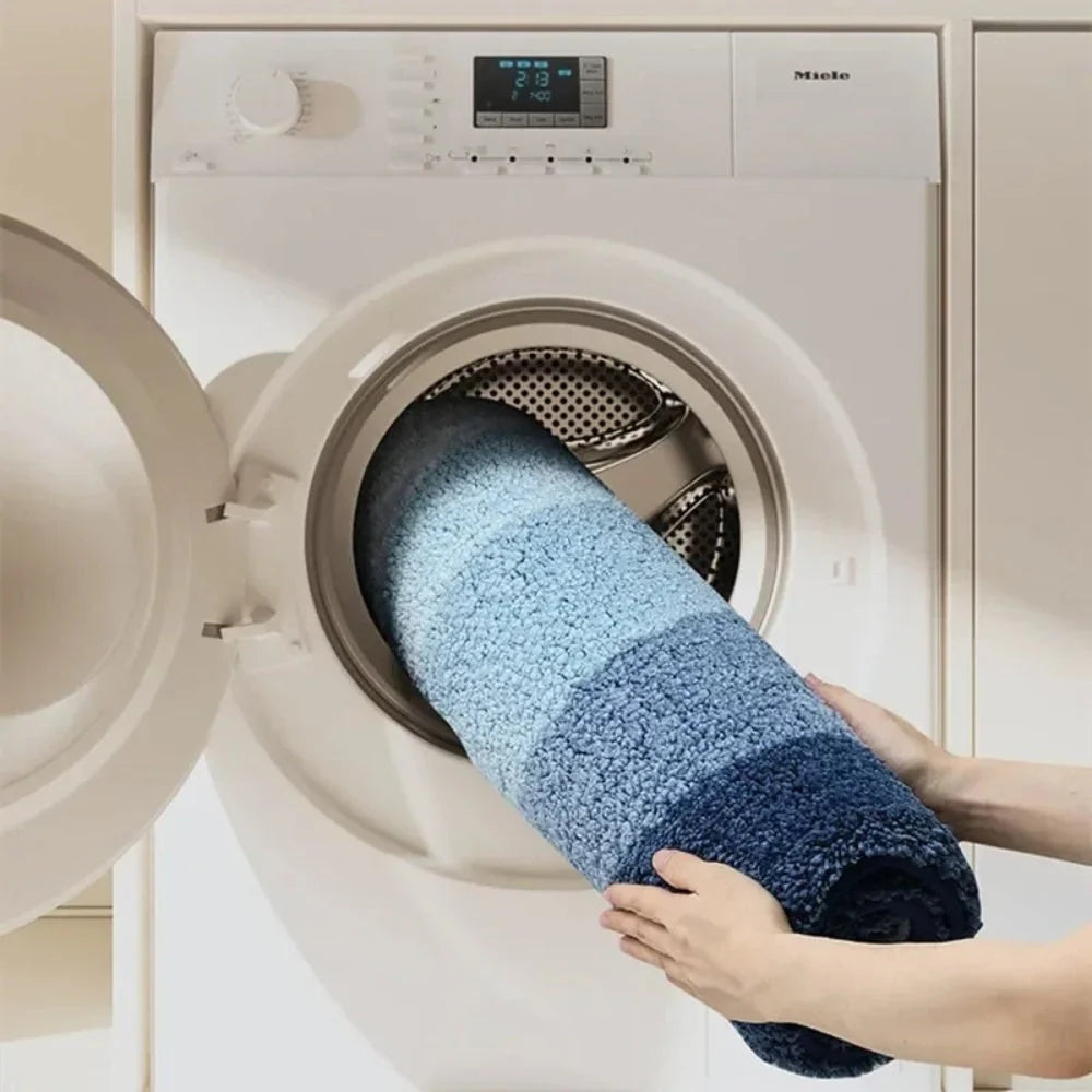 Bath Mat Coastal Wave Non-Slip & Absorbent