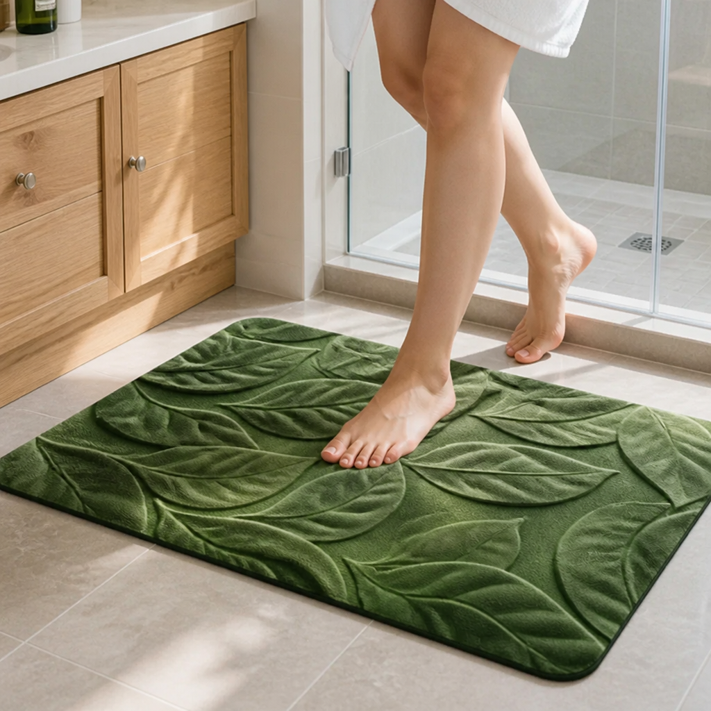 Bath Mat Diatomaceous Earth Quick Drying Non-Slip