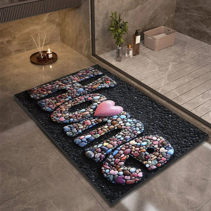 Bath Mat Diatomaceous Earth Quick-Drying Non-Slip Base