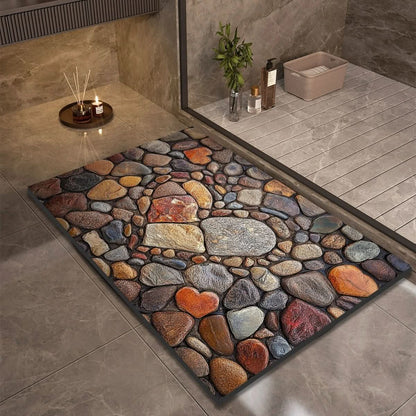 Bath Mat Diatomaceous Earth Quick-Drying Non-Slip Base