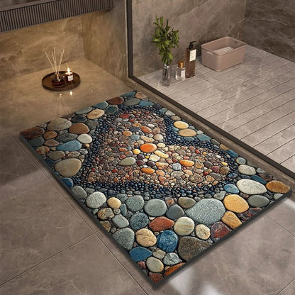 Bath Mat Diatomaceous Earth Quick-Drying Non-Slip Base