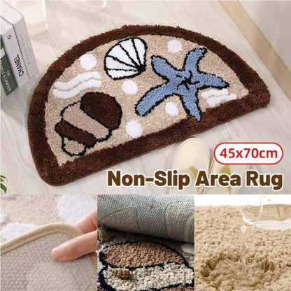 Bath Mat Flocked Non-Slip TPR Backing & Machine Washable