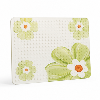 Bath Mat Floral Cartoon Soft Cushioning & Anti-Slip Backing