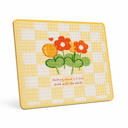 Bath Mat Floral Cartoon Soft Cushioning & Anti-Slip Backing