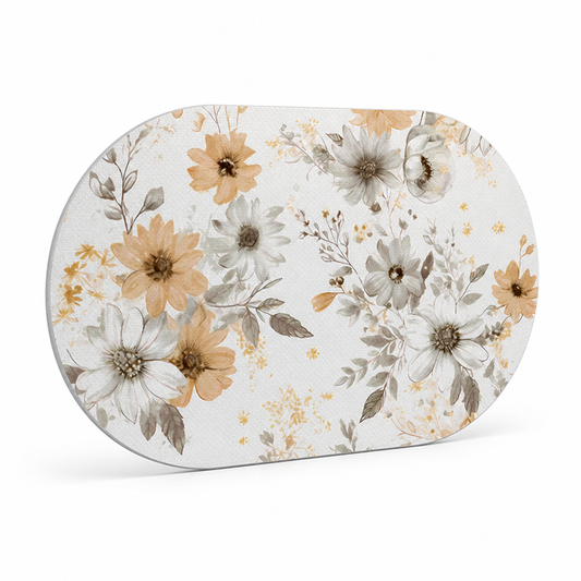 Bath Mat Floral Non-Slip Machine Washable