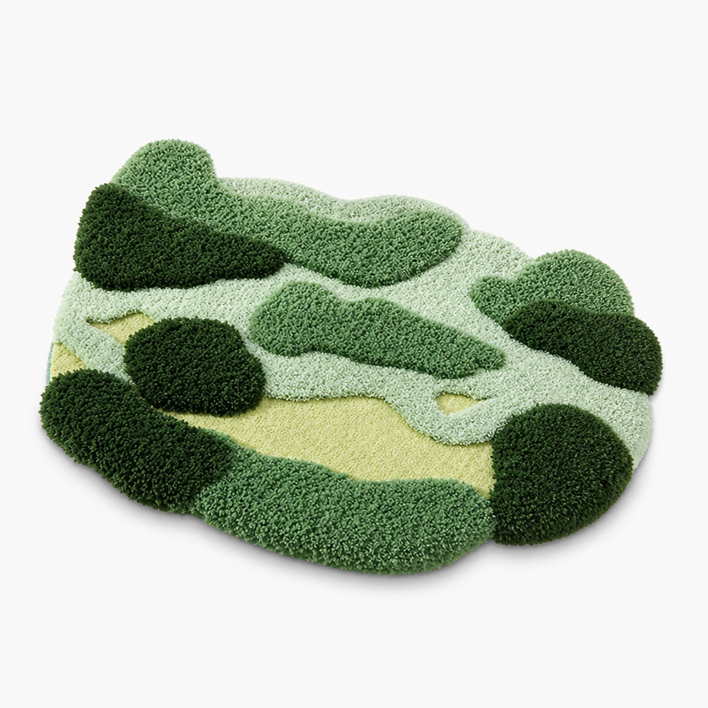 Bath Mat Floral Plush Microfiber Non-Slip