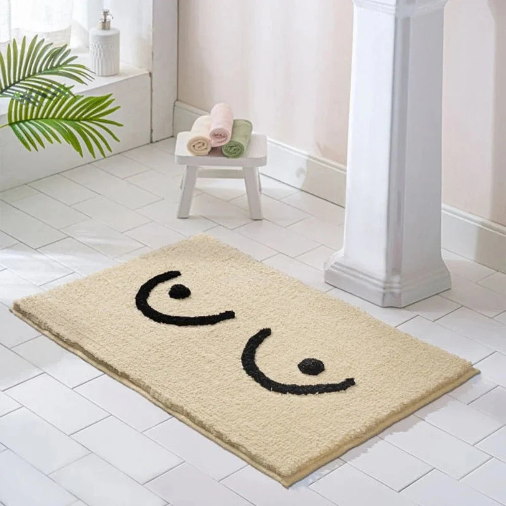 Bath Mat Fluffy Microfiber Non-Slip Backing & Machine Washable
