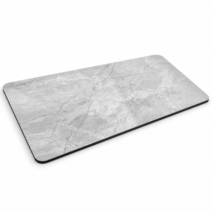 Bath Mat Marble Pattern Plush Non-Slip & Machine Washable