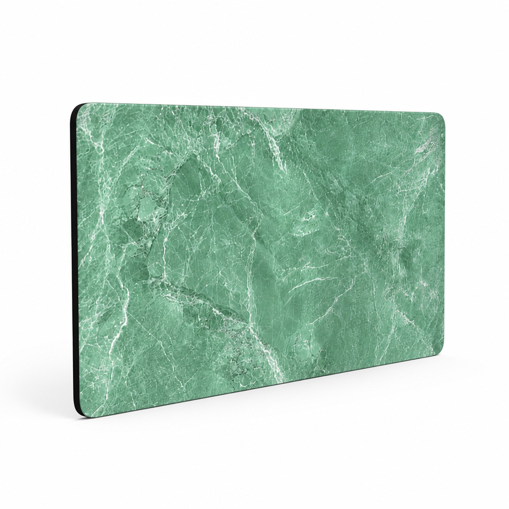 Bath Mat Marble Pattern Plush Non-Slip & Machine Washable