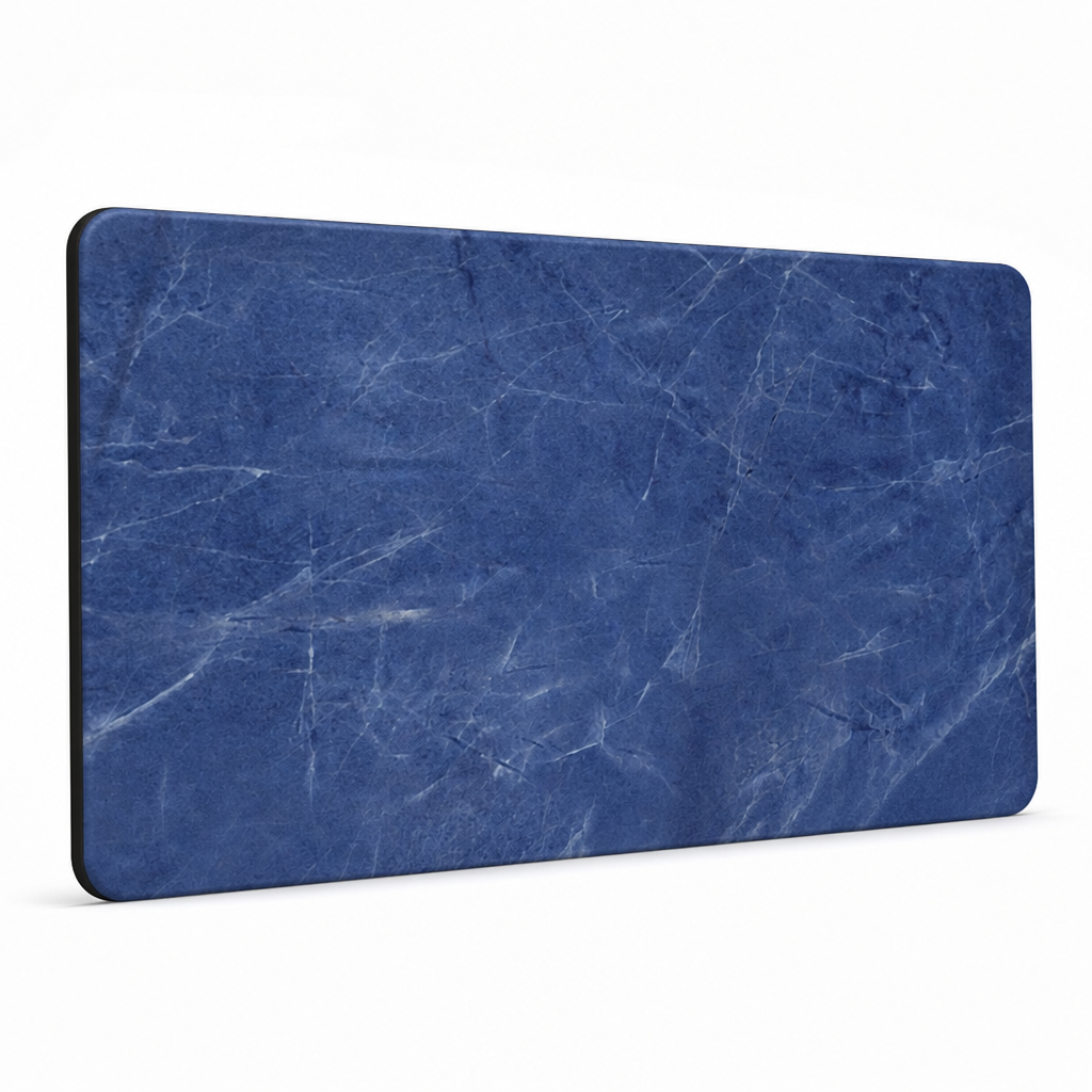 Bath Mat Marble Pattern Plush Non-Slip & Machine Washable