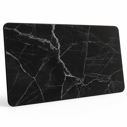Bath Mat Marble Pattern Plush Non-Slip & Machine Washable