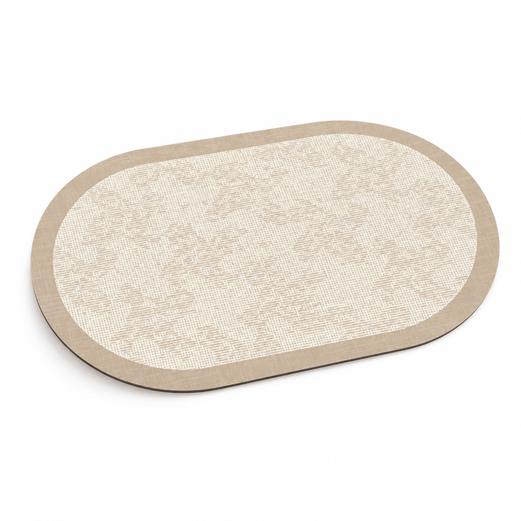 Bath Mat Marble Pattern Plush Non-Slip & Machine Washable