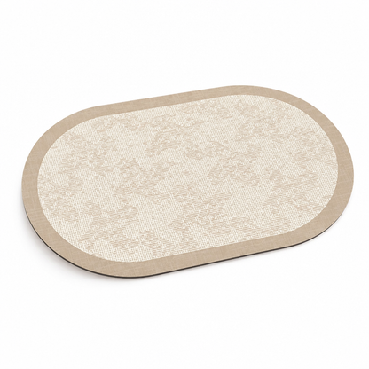 Bath Mat Marble Pattern Plush Non-Slip & Machine Washable