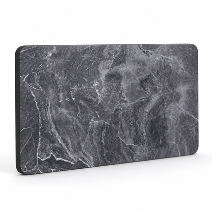Bath Mat Marble Pattern Plush Non-Slip & Machine Washable
