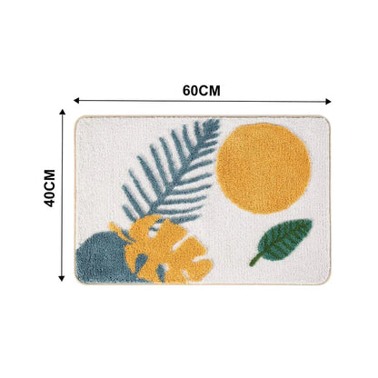Bath Mat Microfiber Non-Slip Machine Washable