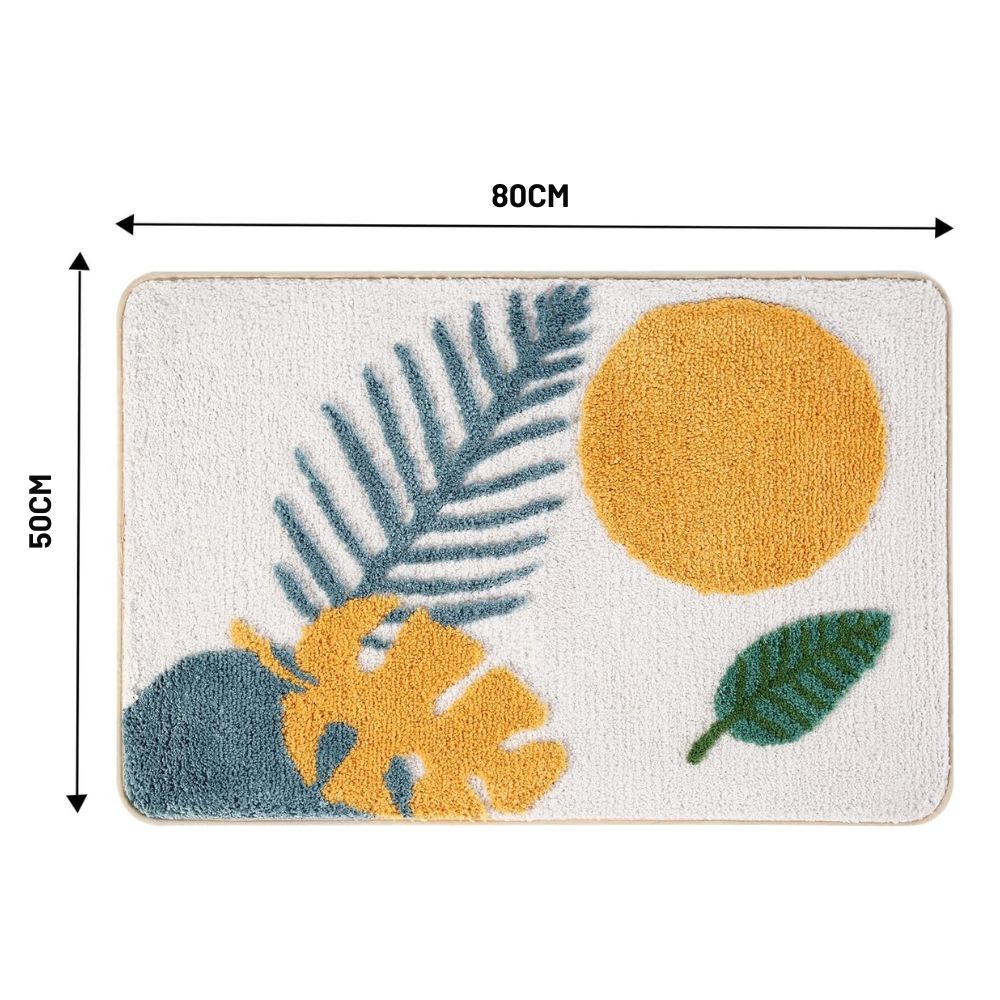 Bath Mat Microfiber Non-Slip Machine Washable