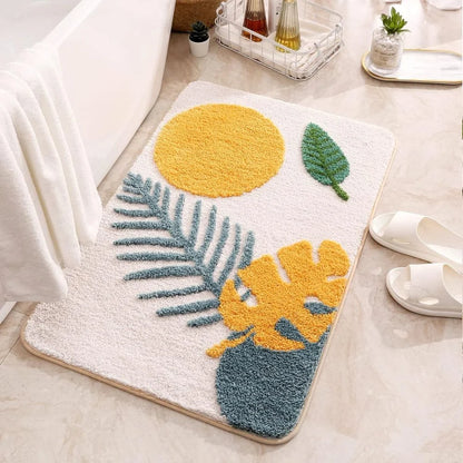 Bath Mat Microfiber Non-Slip Machine Washable