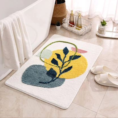 Bath Mat Microfiber Non-Slip Machine Washable