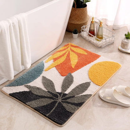 Bath Mat Microfiber Non-Slip Machine Washable