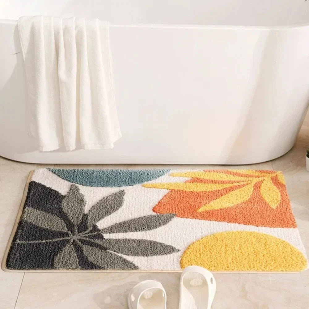 Bath Mat Microfiber Non-Slip Machine Washable