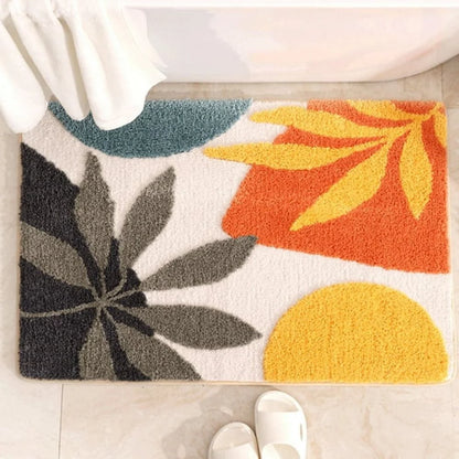 Bath Mat Microfiber Non-Slip Machine Washable