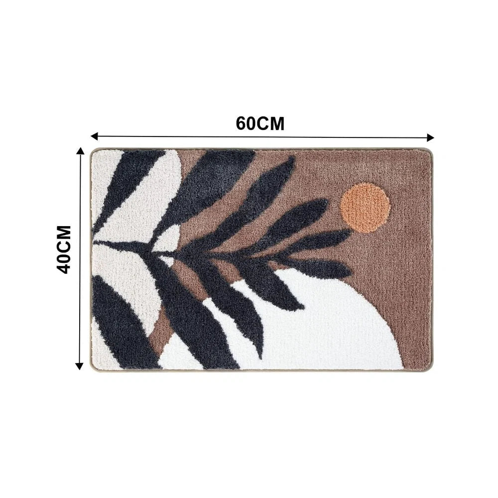 Bath Mat Microfiber Non-Slip Machine Washable
