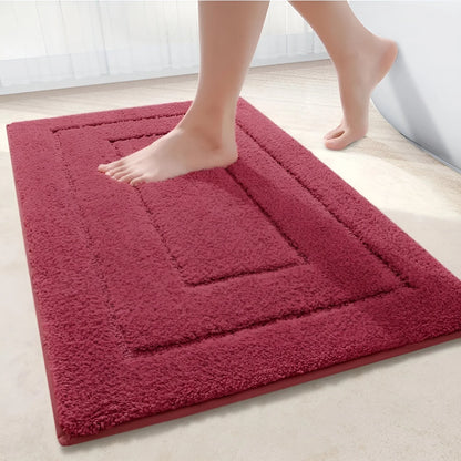 Bath Mat Microfiber Quick-Drying Non-Slip Machine-Washable