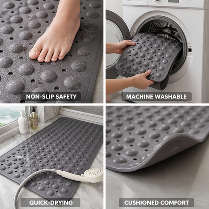 Bath Mat Non-Slip Cushioned Machine Washable & Quick-Dry