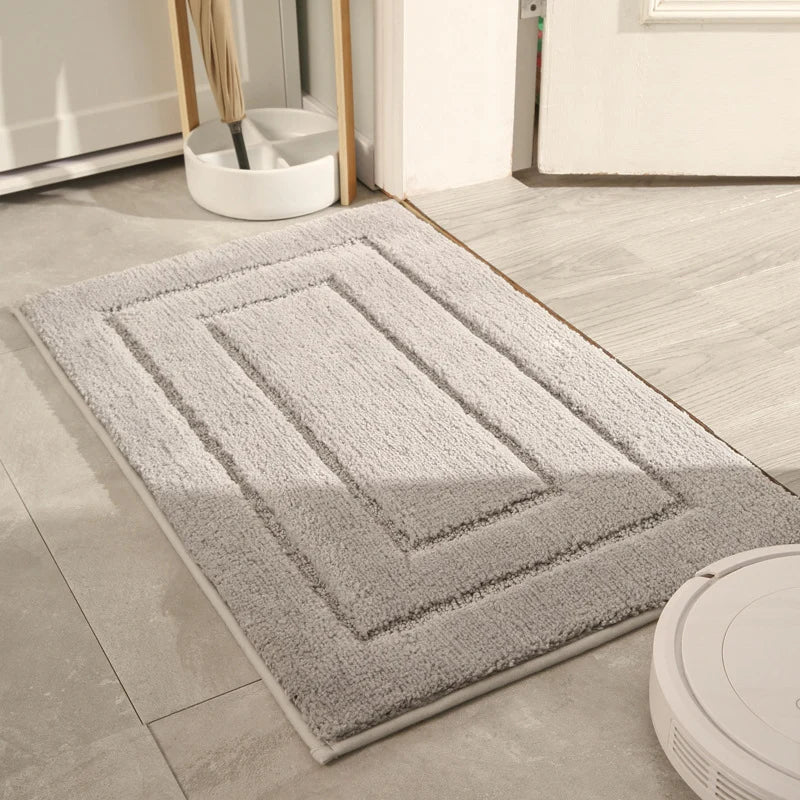 Bath Mat Plush Absorbent Non-Slip Machine-Washable