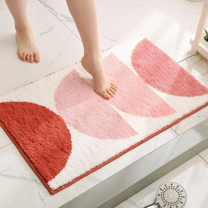 Bath Mat Plush Microfiber Absorbent Non-Slip Backing