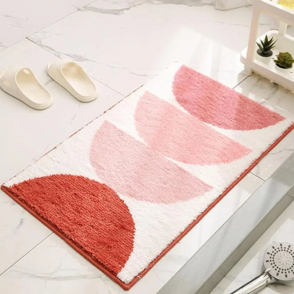 Bath Mat Plush Microfiber Absorbent Non-Slip Backing